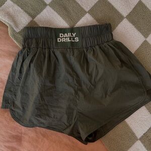 Daily Drills Olive Athletic Shorts